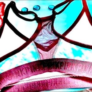 Victoria's Secret PINK Ultimate sheer racer-back Tie-dye sports bra Size US Med
